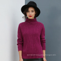 Best Selling Product Women High Neck Pullover Cashmere Sweater with Best Quality